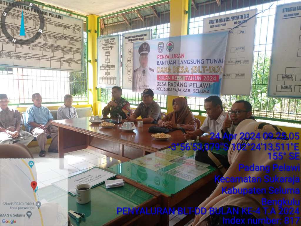 Pemdes Padang Pelawi Seluma Salurkan BLT-DD Bulan&nbsp;ke-4