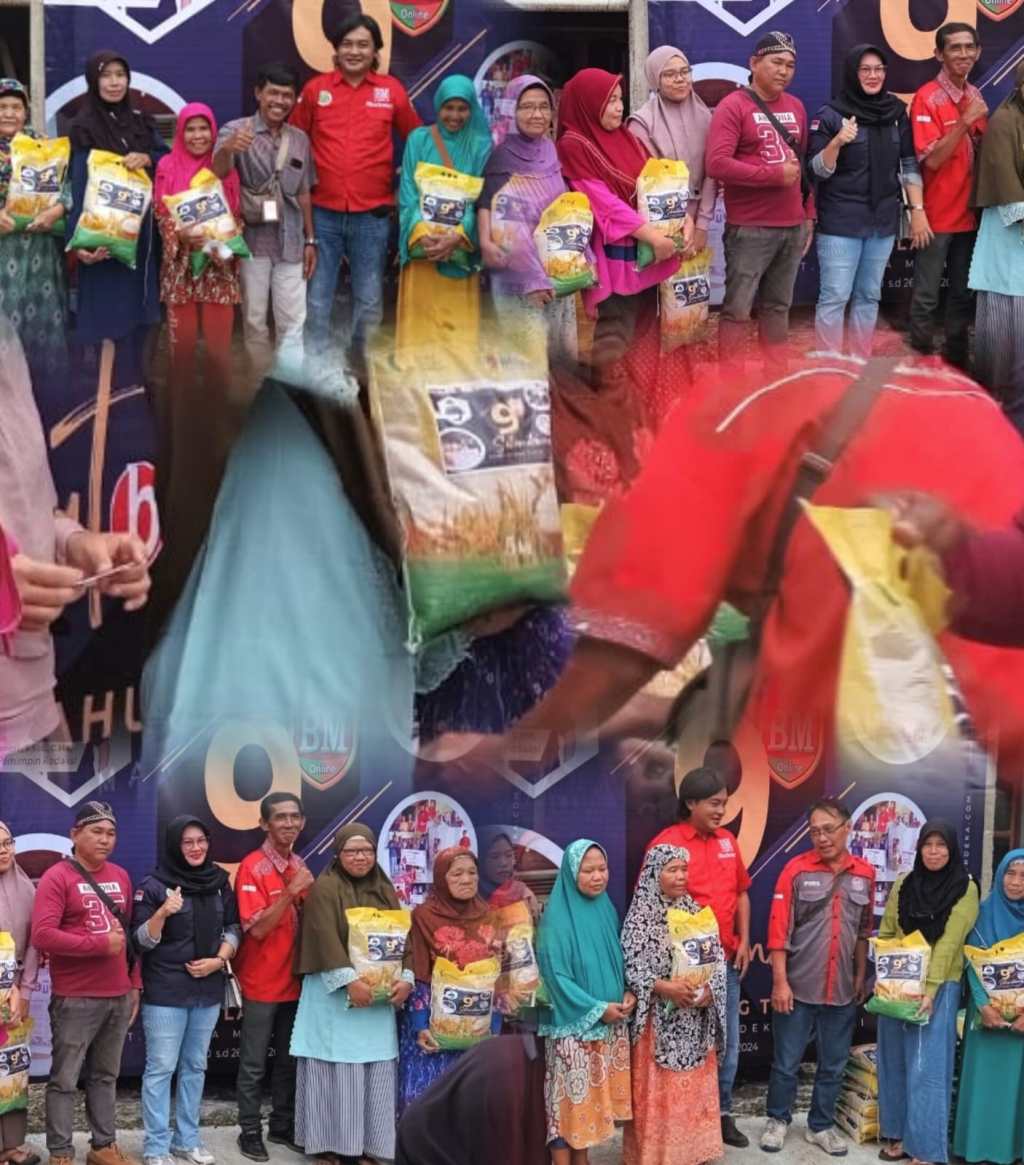 Merayakan HUT ke-9, Beritamerdekaonline.com Bagikan 50 Paket&nbsp;Sembako