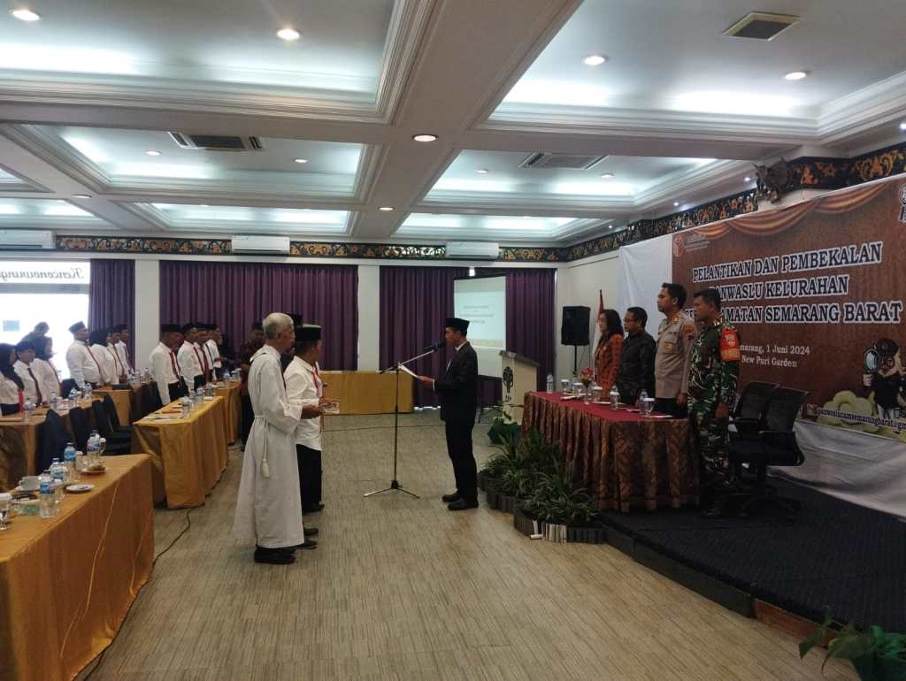 Resmi Dilantik, Panwaslukel Semarang Barat Diharap Segera Tancap Gas Sukseskan Pilkada Serentak