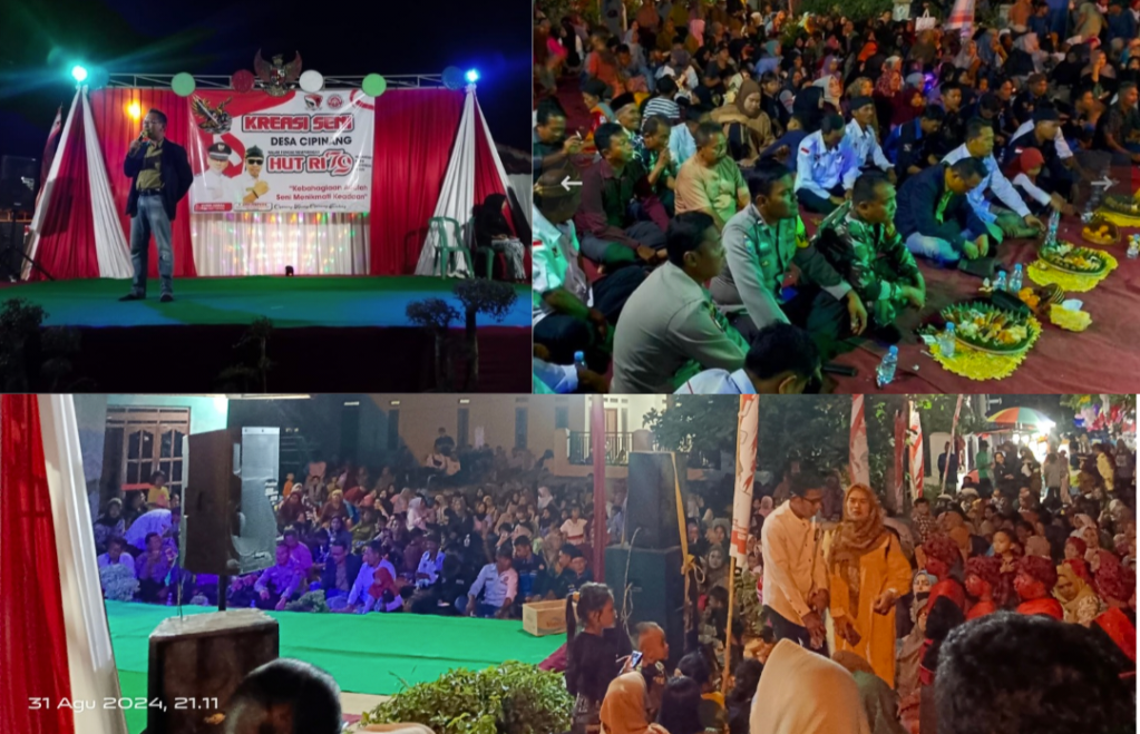 Malam Puncak Kreasi Seni HUT RI Ke- 79 Di Desa Cipinang Berlangsung&nbsp;Meriah