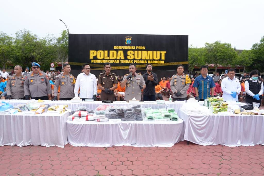 47 Hari, Polda Sumut Bongkar 578 Kasus Narkotika, Tindak Tegas Sindikat