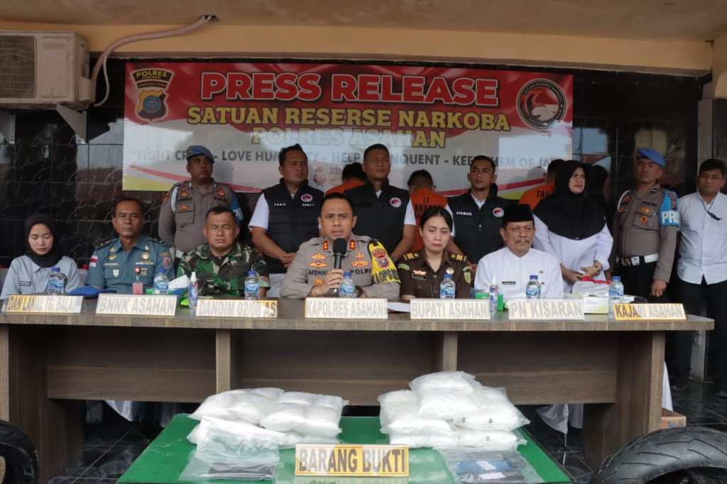 Satres Narkoba Polres Asahan Ungkap 18 Kg Sabu, Lima Pengedar Ditangkap